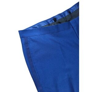 $135  Alfani Men's Blue Slim Fit Stretch Chino Pants‎ Size 38W 32L